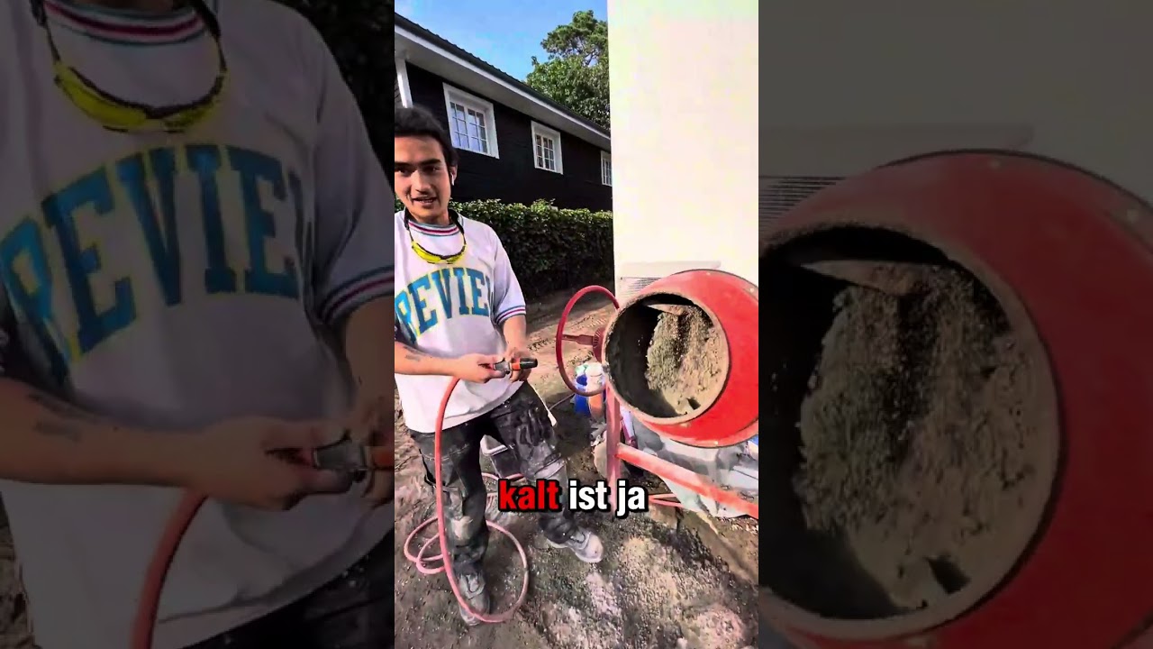 Beton mischen leicht gemacht! So geht&acute;s richtig! #galabau #beton #betonmischen