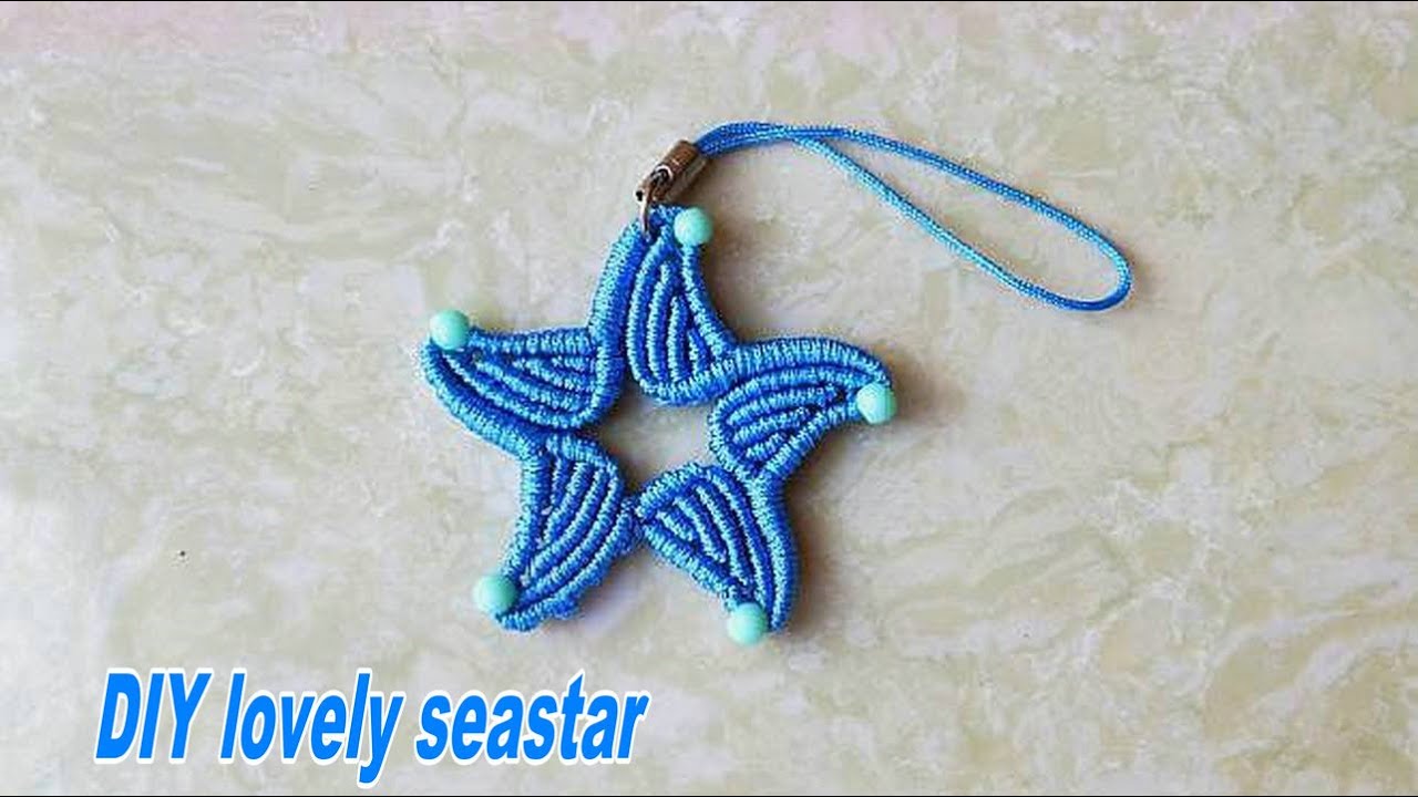 DIY cute starfish pendant tutorial,super easy to learn and do