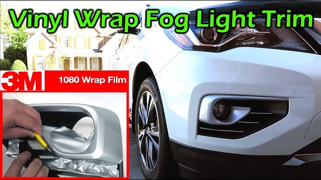 Vinyl Wrap Fog Light Trim With 3M Vinyl - Nissan Pathfinder