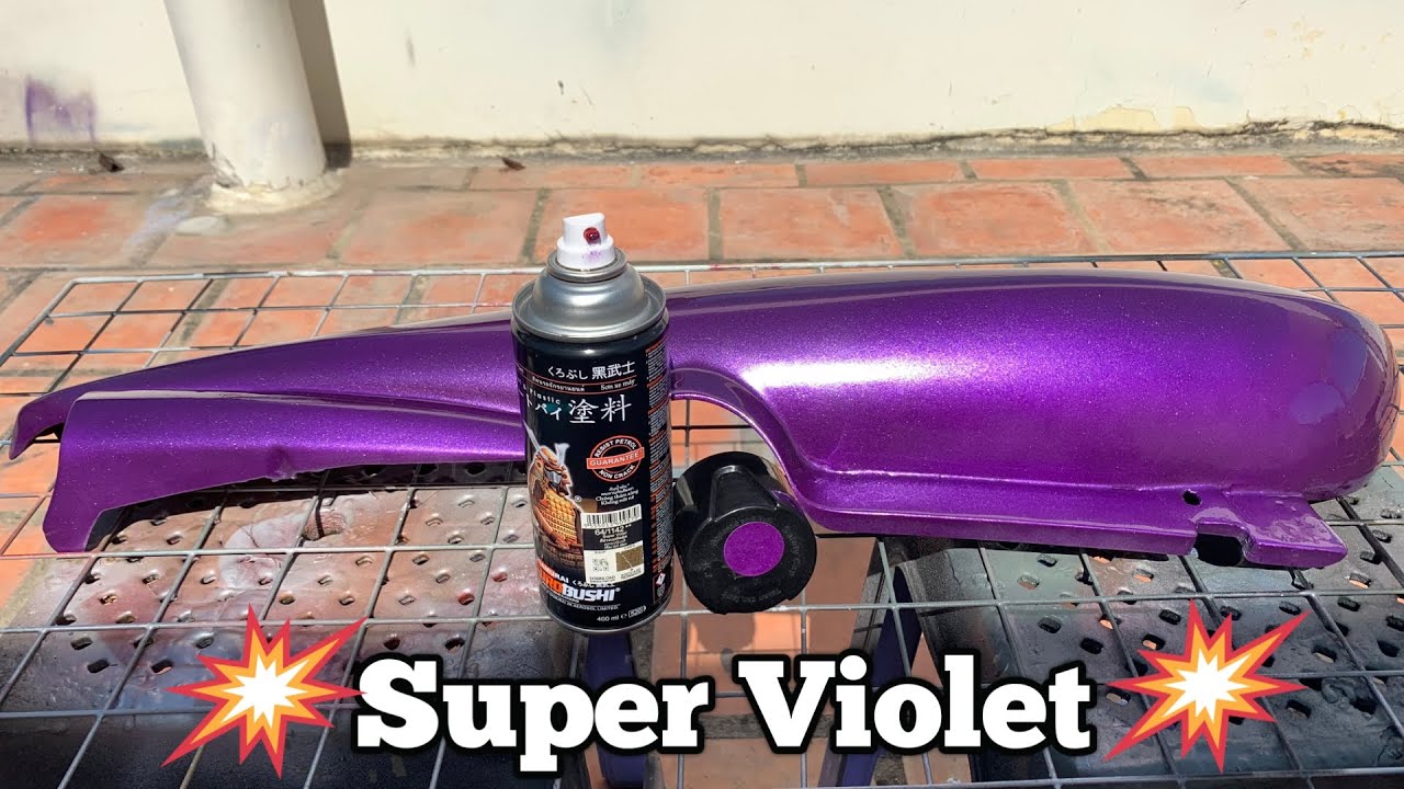 How to Spray Samurai Paint Super Violet 1142 #superviolet#1142
