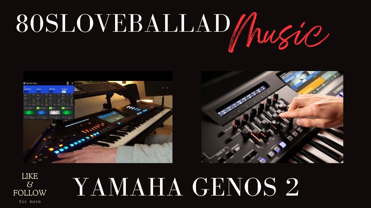 80sLoveBallad On The Yamaha Genos 2 With DX Sound and Saxophone Solo (No Talking, Just Playing)