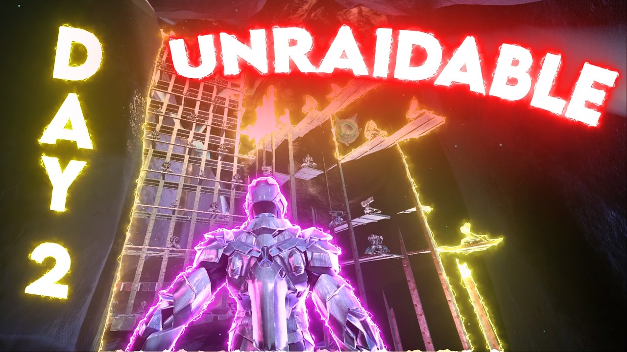 How A Mid ARK Player Made His Solo Base UNRAIDABLE... ARK PVP Day 2