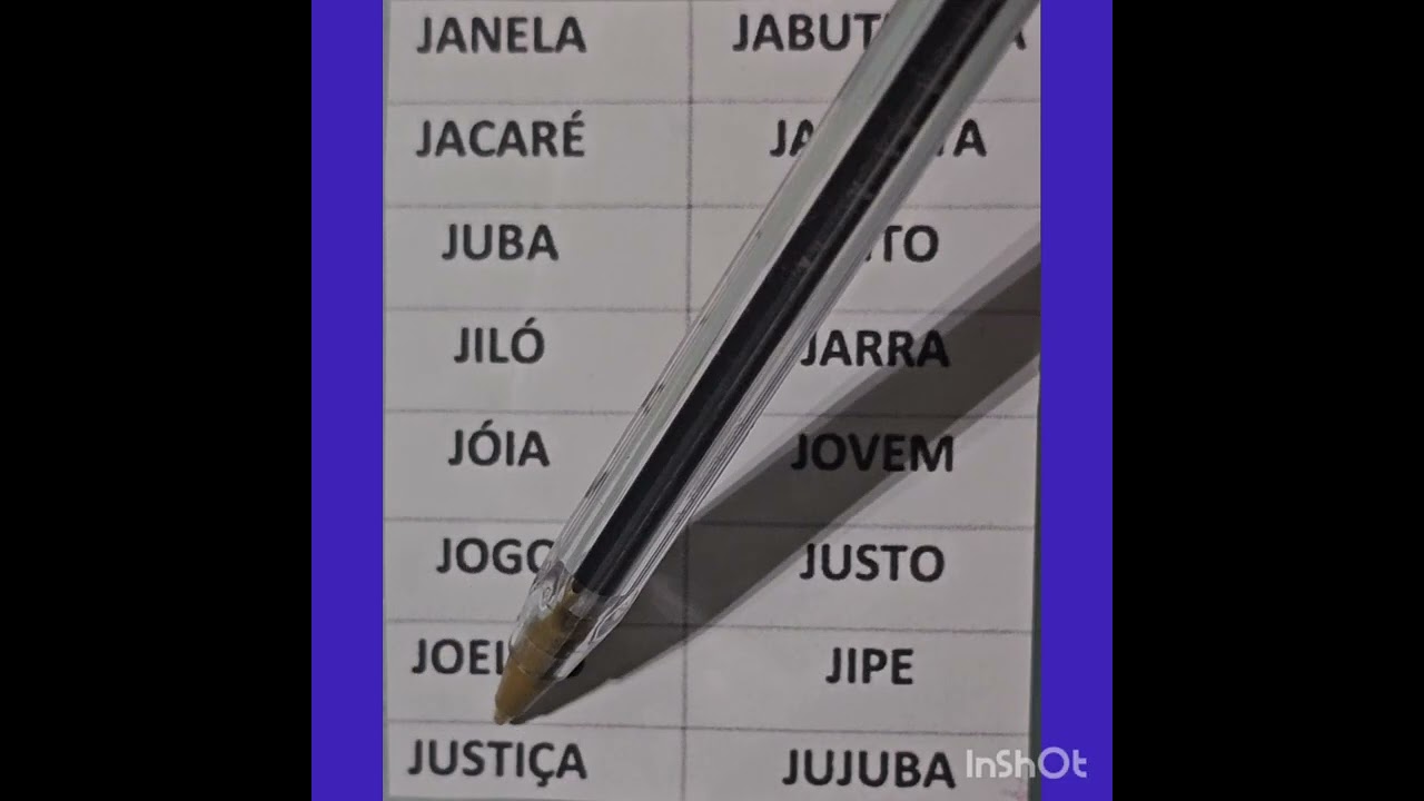 PALAVRAS  INICIADAS COM  A  CONSOANTE  J !  PRÓ  IVANI  !
