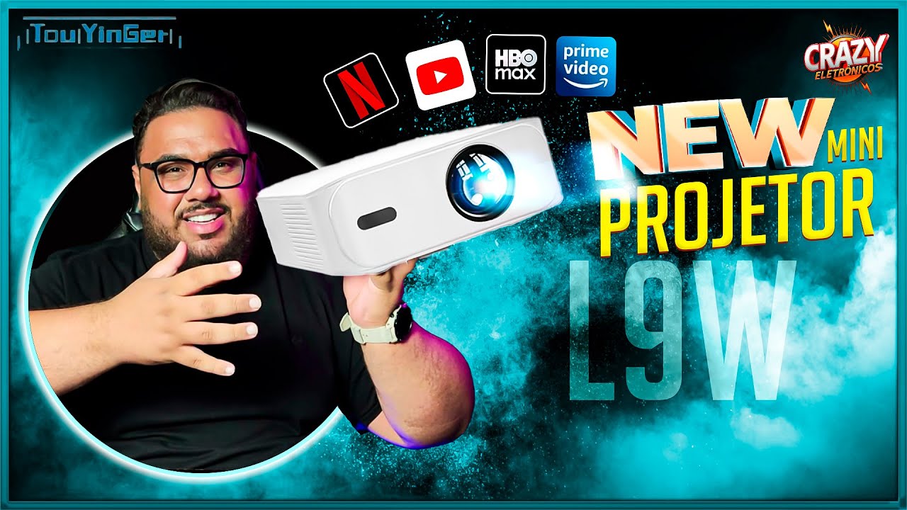 Conheça o Mini Projetor L9W: Imagem Gigante em Qualquer Lugar!