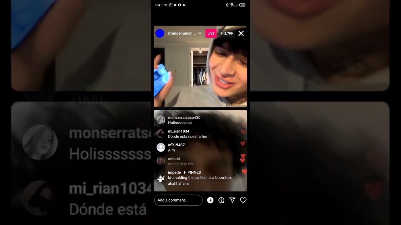 live de strangehuman con underaiki (leak de BAD), LEKEANDO temas juntos
