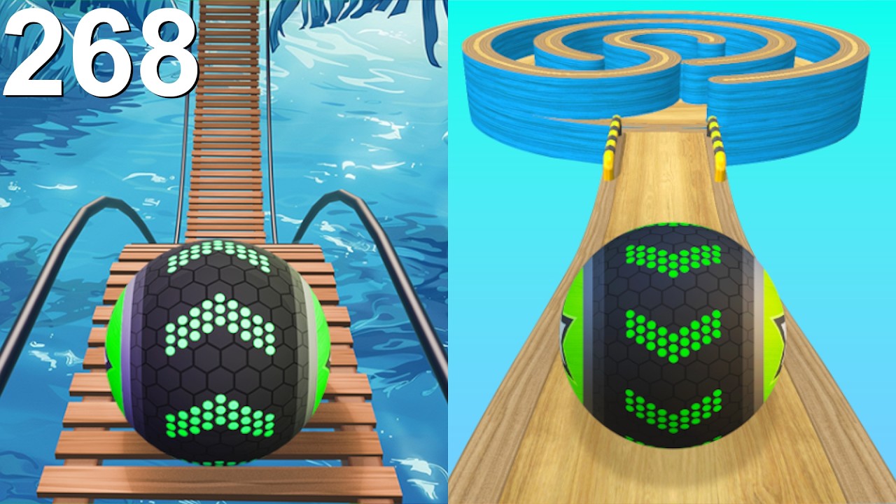 Going Balls Speedrun, Funny Fails Vs All Levels, Hard Levels Android, iOS Gameplay 268