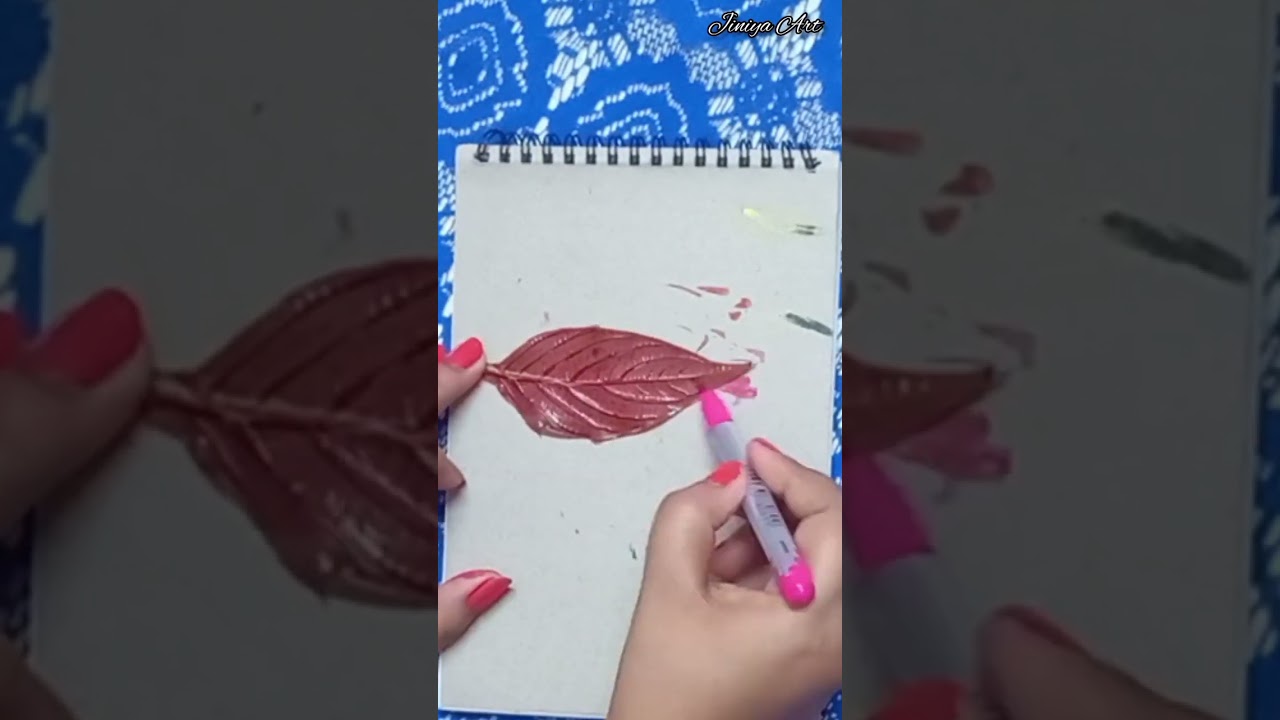 | Easy Colorful Leaf 🍃 Drawing | | Leaf 🍃 Drawing Using Doms Brush Pens | 