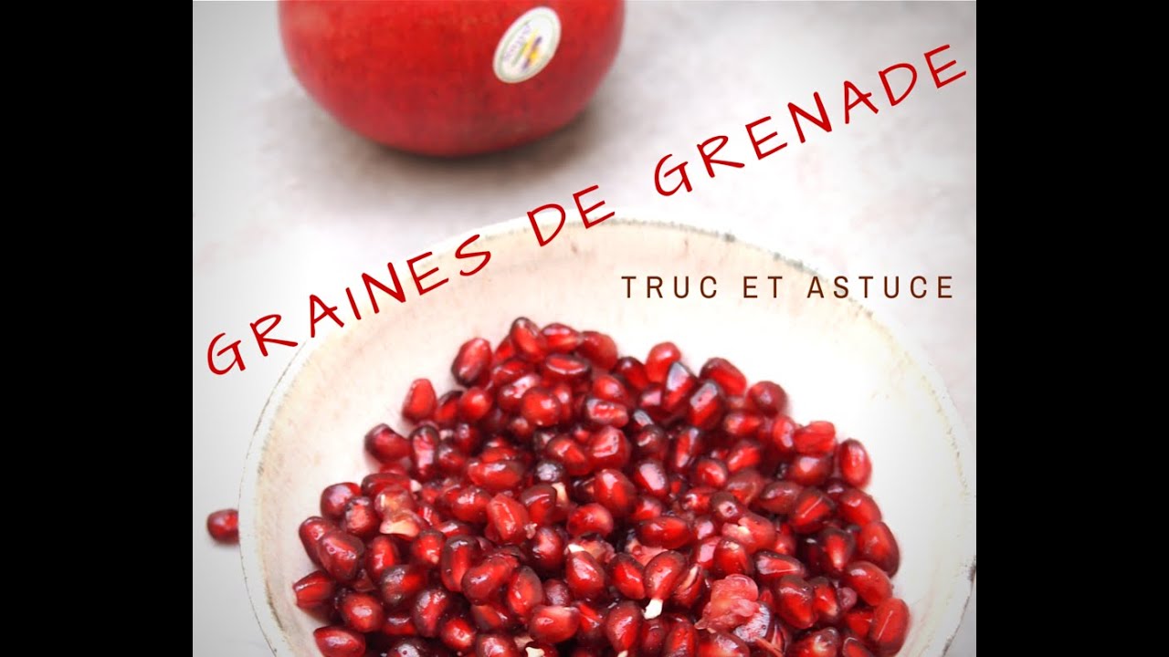 Prélevez des graines de grenade FACILEMENT