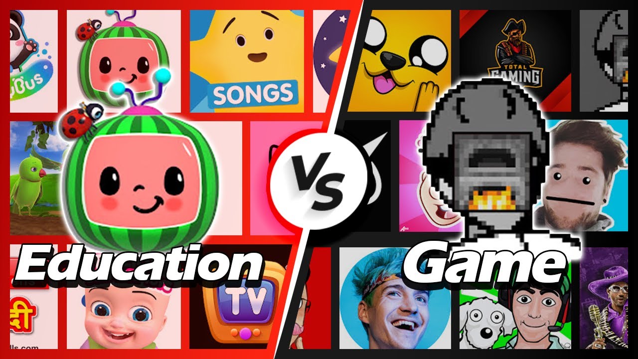 Game YouTubers Vs Education YouTubers - Sub Count [2006 - 2025]