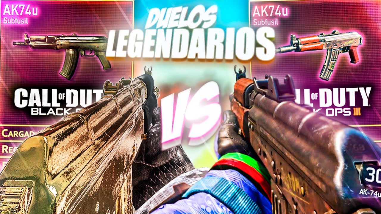 ¿CUAL ES MEJOR? AK74U (BO3) VS AK74U (BO) | DUELOS LEGENDARIOS
