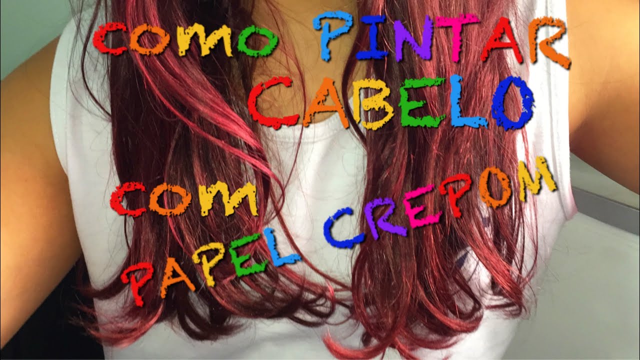 Как покрасить волосы с помощью крепированной бумаги — без химикатов — (очень просто)