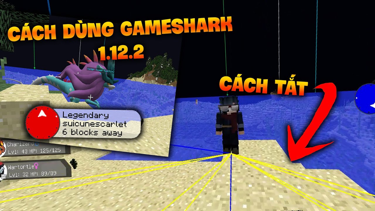 Cách dùng, tắt, fix lỗi Gameshark 1.12.2 (Pixelmon)