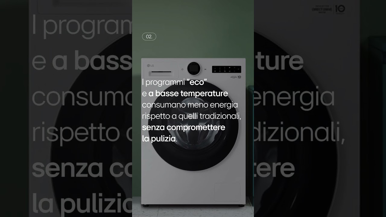 LG Electronics | How To - Come ottimizzare i consumi dela lavatrice?