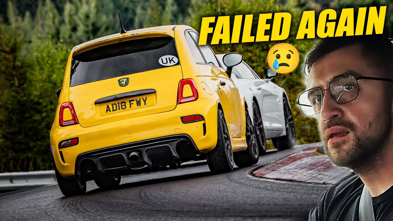 Failed Again 😢 Abarth 595 Comp // Nürburgring