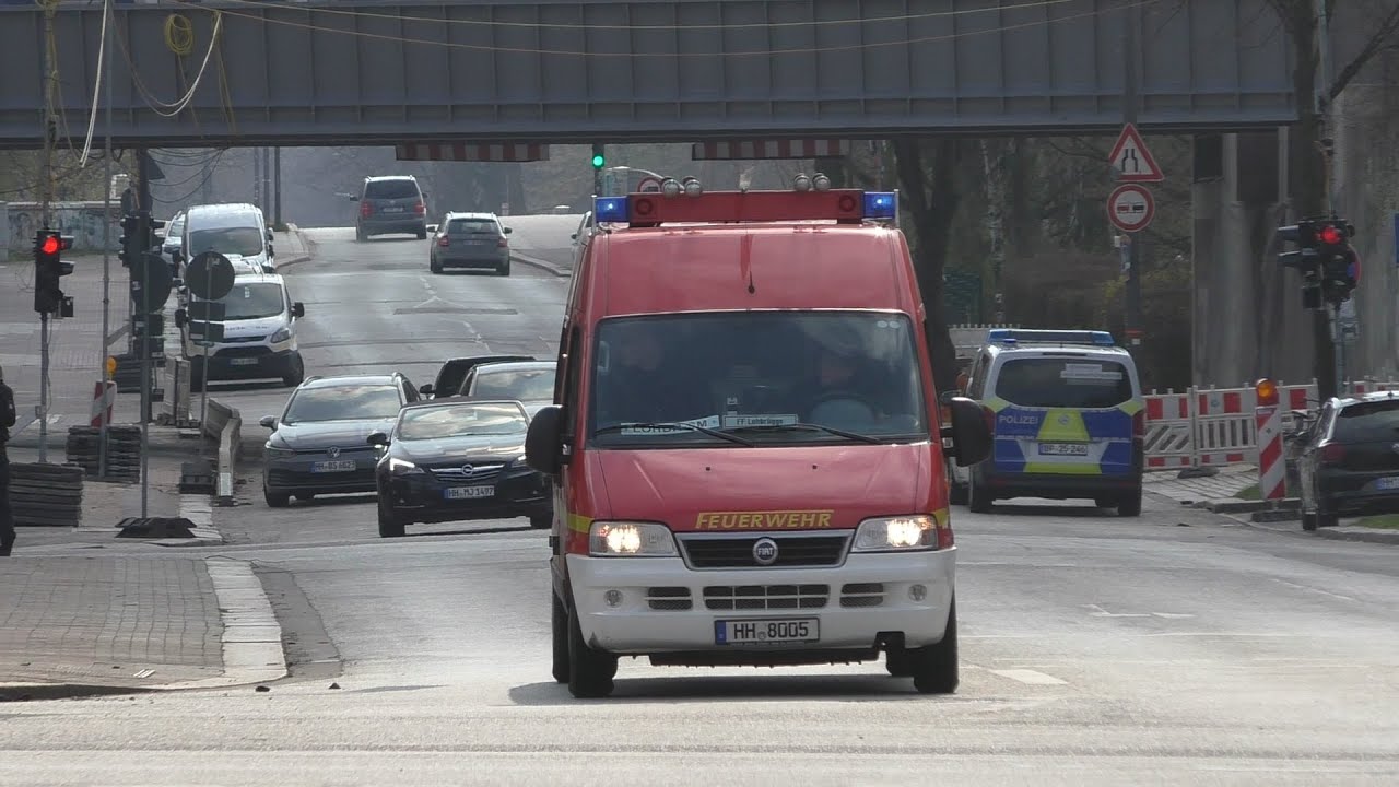 [Messfahrt] FF Hamburg Lohbr&uuml;gge Sp&uuml;r und Messfahrzeug beim FEU6 Billstra&szlig;e