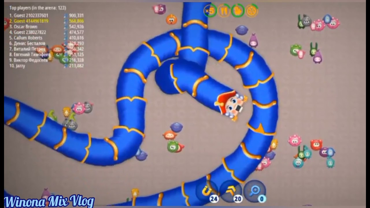 BEST SLITHER SNAKE GAMEPLAY #111 | WORMSZONE .IO GAMEPLAY