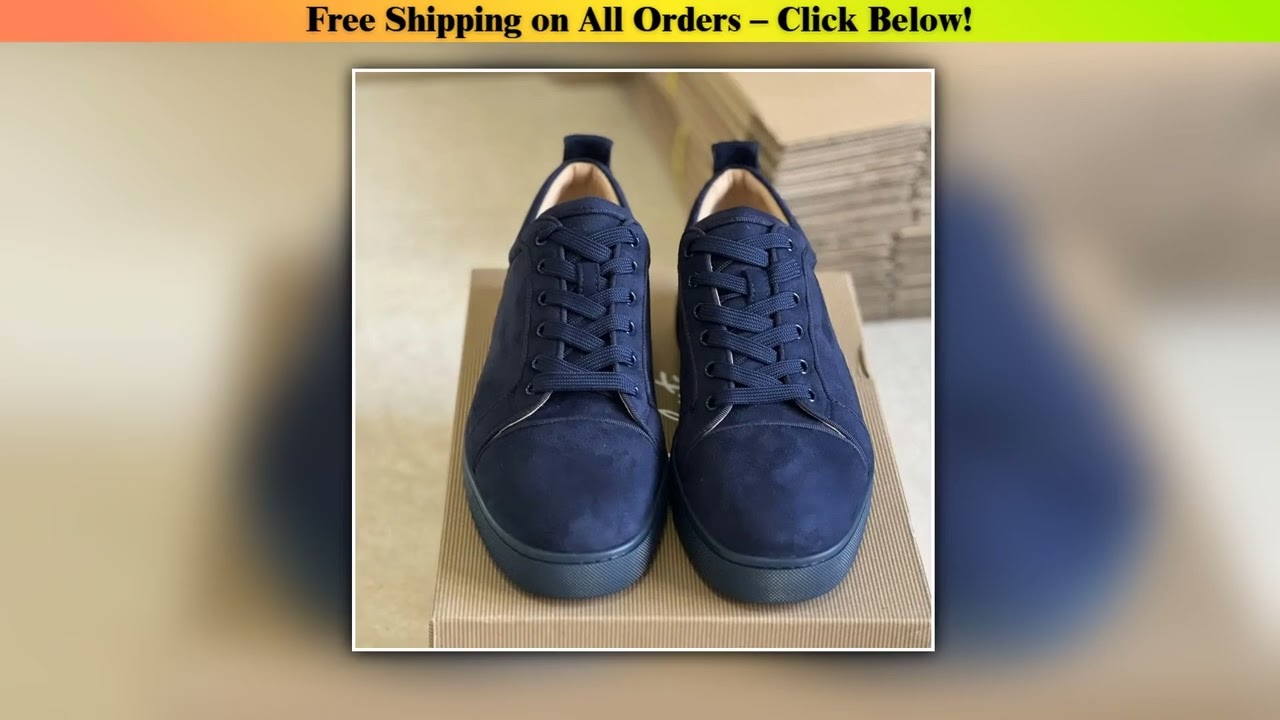2025 New Men's Fashion Low-cut Blue Casual Shoes High Street Men's Increased Lace-up Round-headed