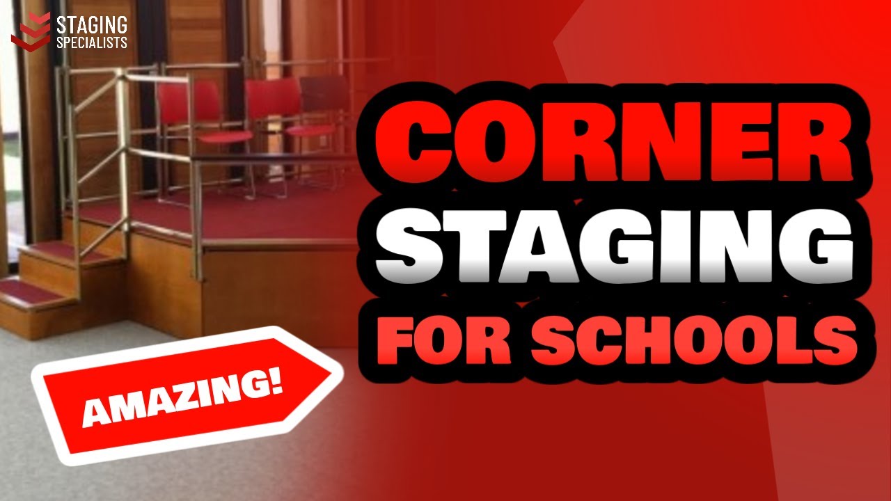 Classroom Corner Stage | Portable Modular Staging System | Corner Staging