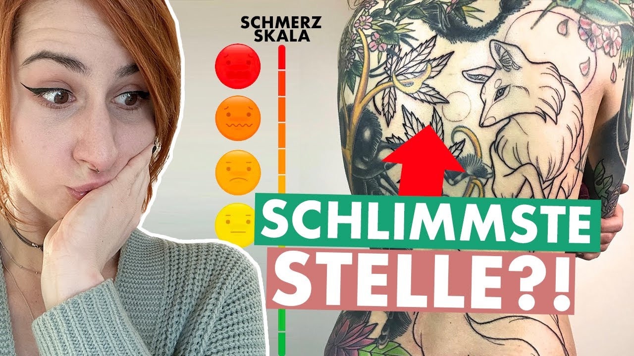 Ich bewerte ALLE meine Tattoos nach Schmerz (0 - LAVA🔥)