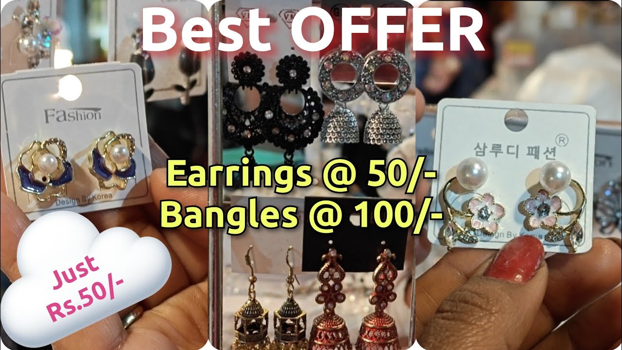 Earrings at just 50/- each | Numaish 2026 | Suits sarees, dresses, westernwear | Bangles | Clips 