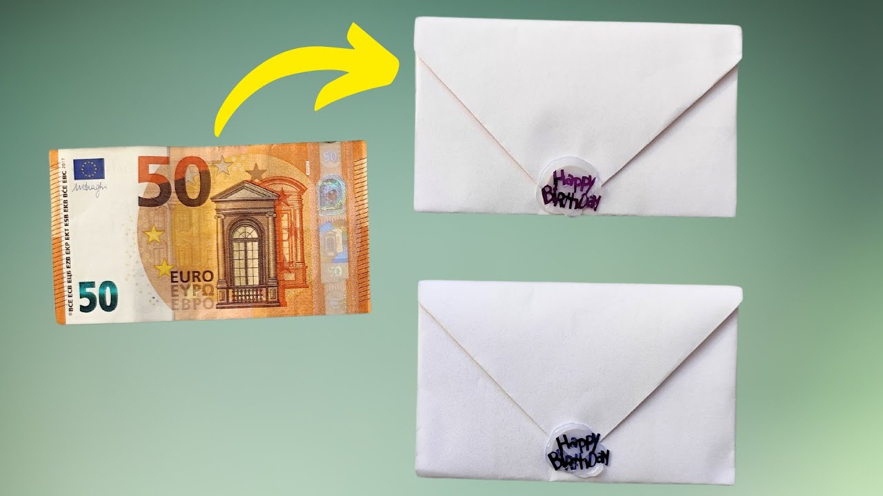 Wie man Geld als Geburtstagsgeschenk verpackt I Geldgeschenke originell verpacken Geburtstag-Basteln