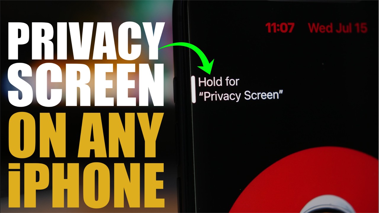 How to Enable the PRIVACY SCREEN on ANY iPhone !
