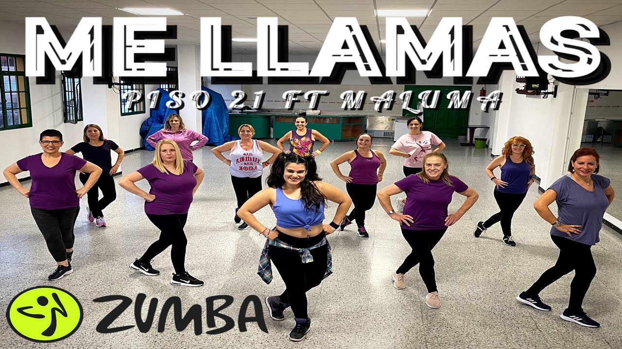 ME LLAMAS (remix) / PISO 21 FT. MALUMA / COREO YURENA CURBELO #zumba #cumbia