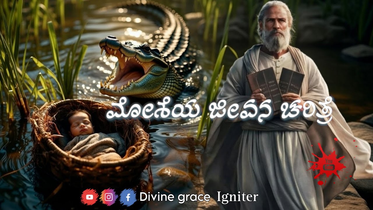 ಮೋಶೆಯ ಕಥೆ ಕನ್ನಡದಲ್ಲಿ | Life story of Moses in Kannada 