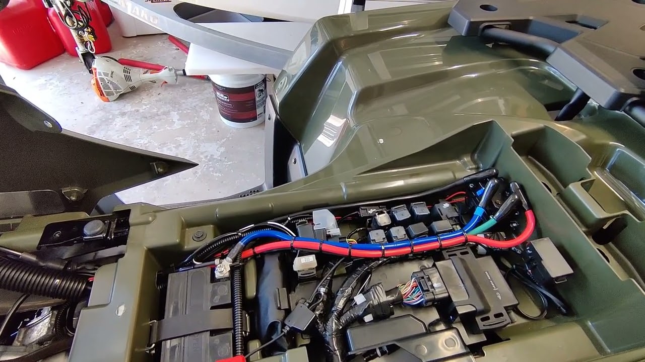 Badland 3500 ZXR Winch Install in Suzuki King Quad 750