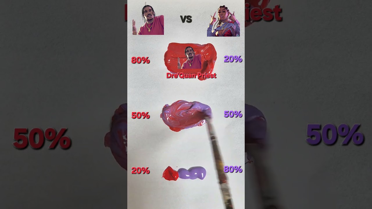 Grand Theft Auto VI Color Mixing (Part 17) Dre'Quan Priest vs Bae-Luxe #gta6 # #satisfying
