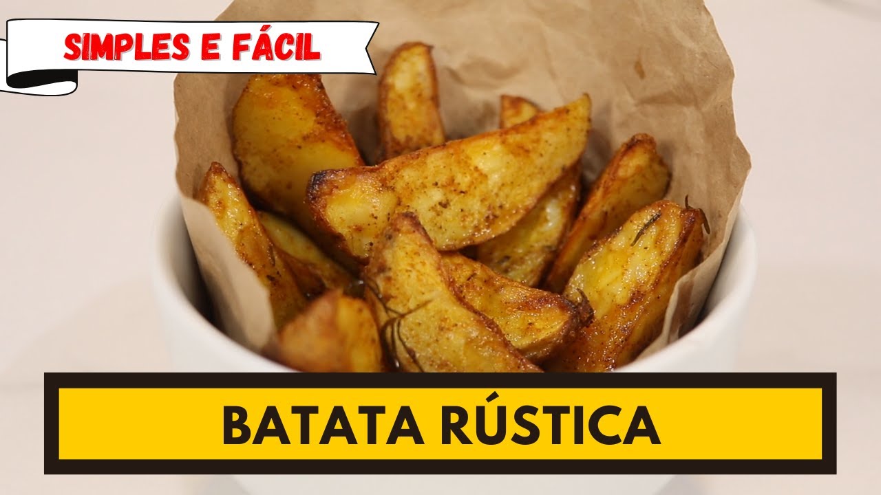 BATATA RUSTICA é um jeito fácil e prático de preparar batatas!
