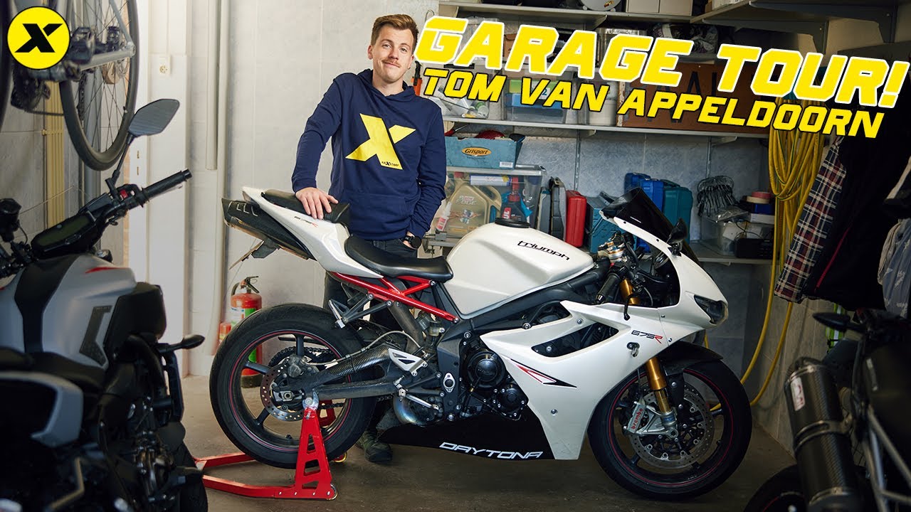 KICX GARAGE TOUR | Toms Garage - DUCATi HYPERMOTARD 1100S 2008 + TRIUMPH DAYTONA 675R 2011