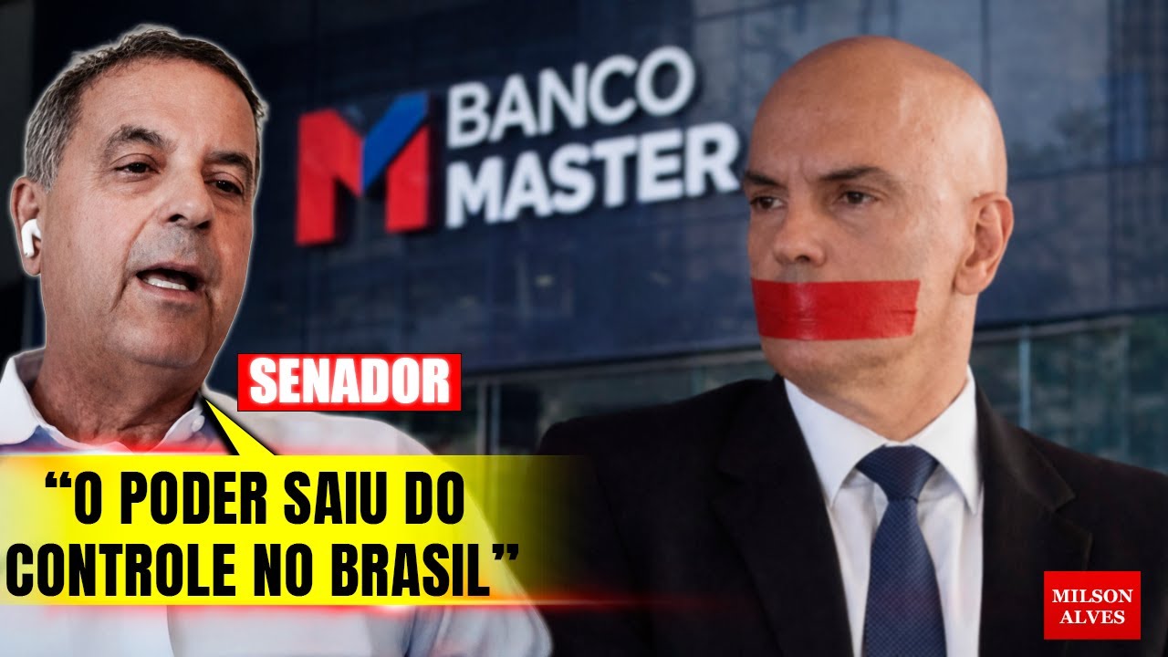 SENADOR em EXPLOSÃO no SBT: Banco Master é citado e STF entra em silêncio absoluto