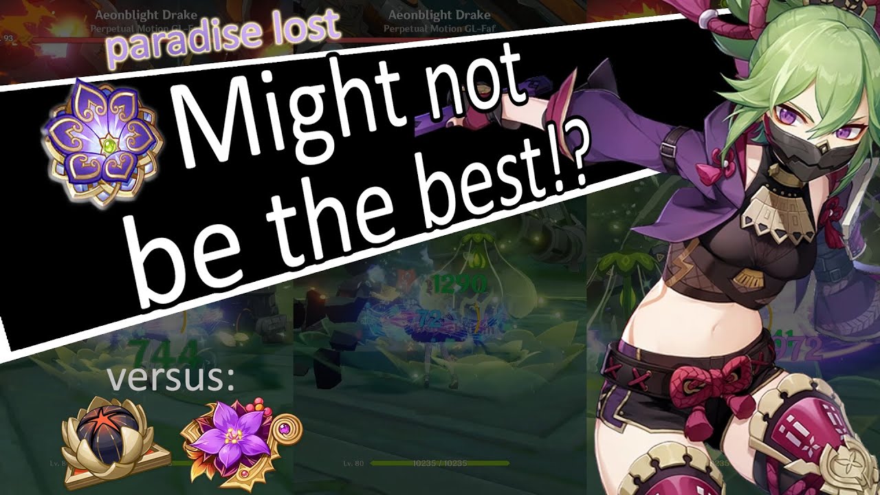 Paradise Lost VS Gilded Dreams VS Thundering Fury - Kuki Hyperbloom comparison showcase