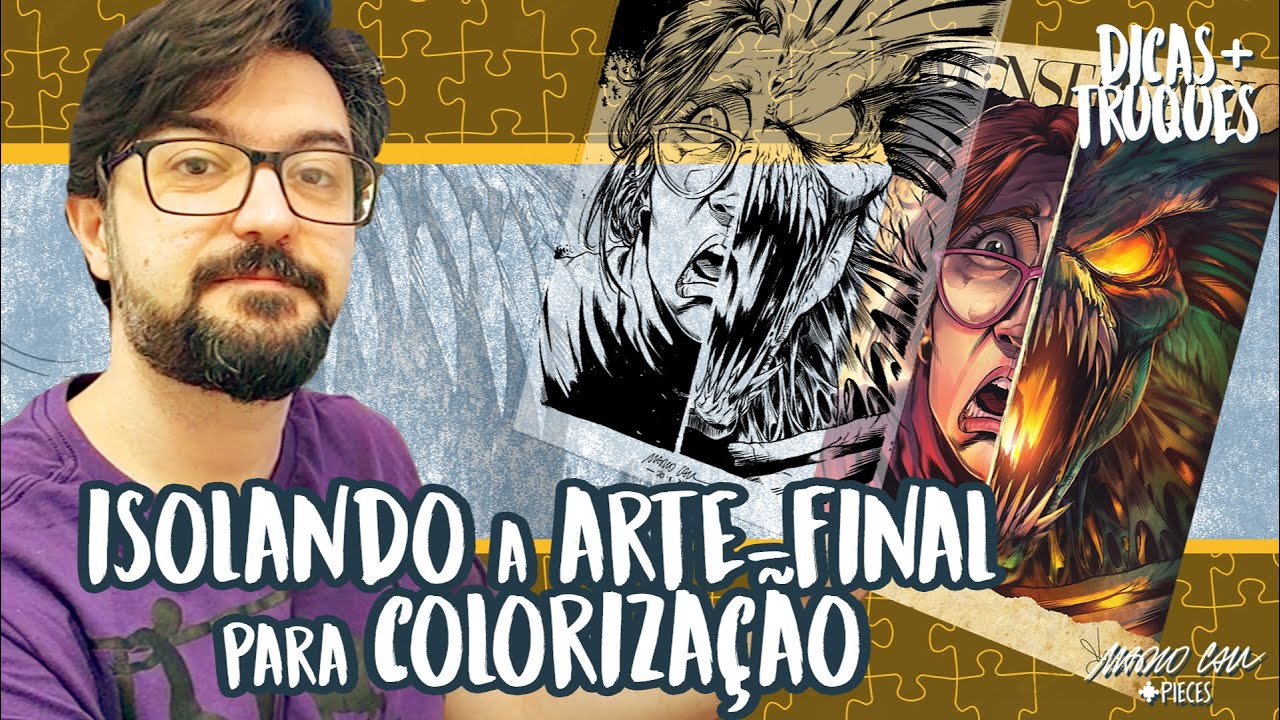 Prepare o desenho para colorização digital  (Dicas+Truques 03)