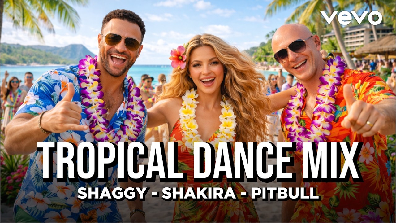 Shaggy x Shakira x Pitbull - Tropical Dance Mix - Paradise Island (Official Ai Music 2026)