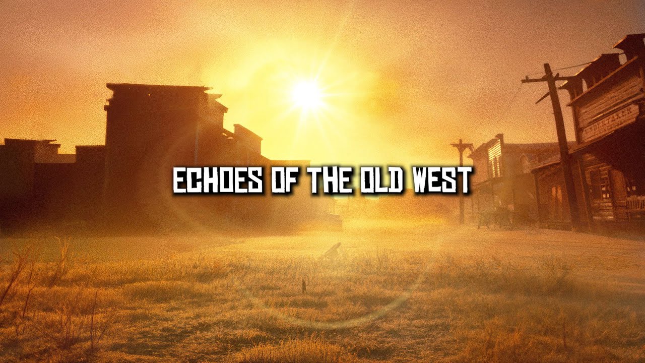 Lonely Desert Town at Sunset│Echoes of the Old West (1 Hour Western Music)