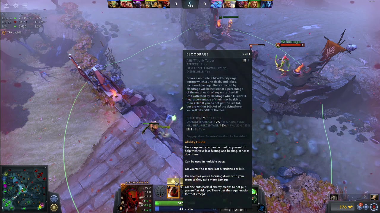 Learning Dota, Day 3 - Bloodseeker - Mickely.tv