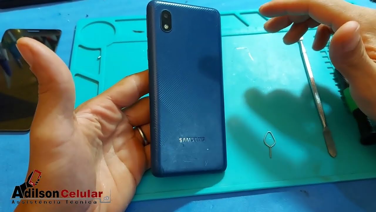 como trocar tela frontal Samsung Galaxy A01 Core