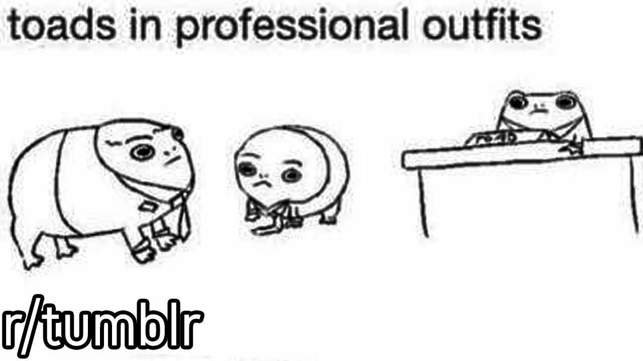 r/tumblr | toads in suits