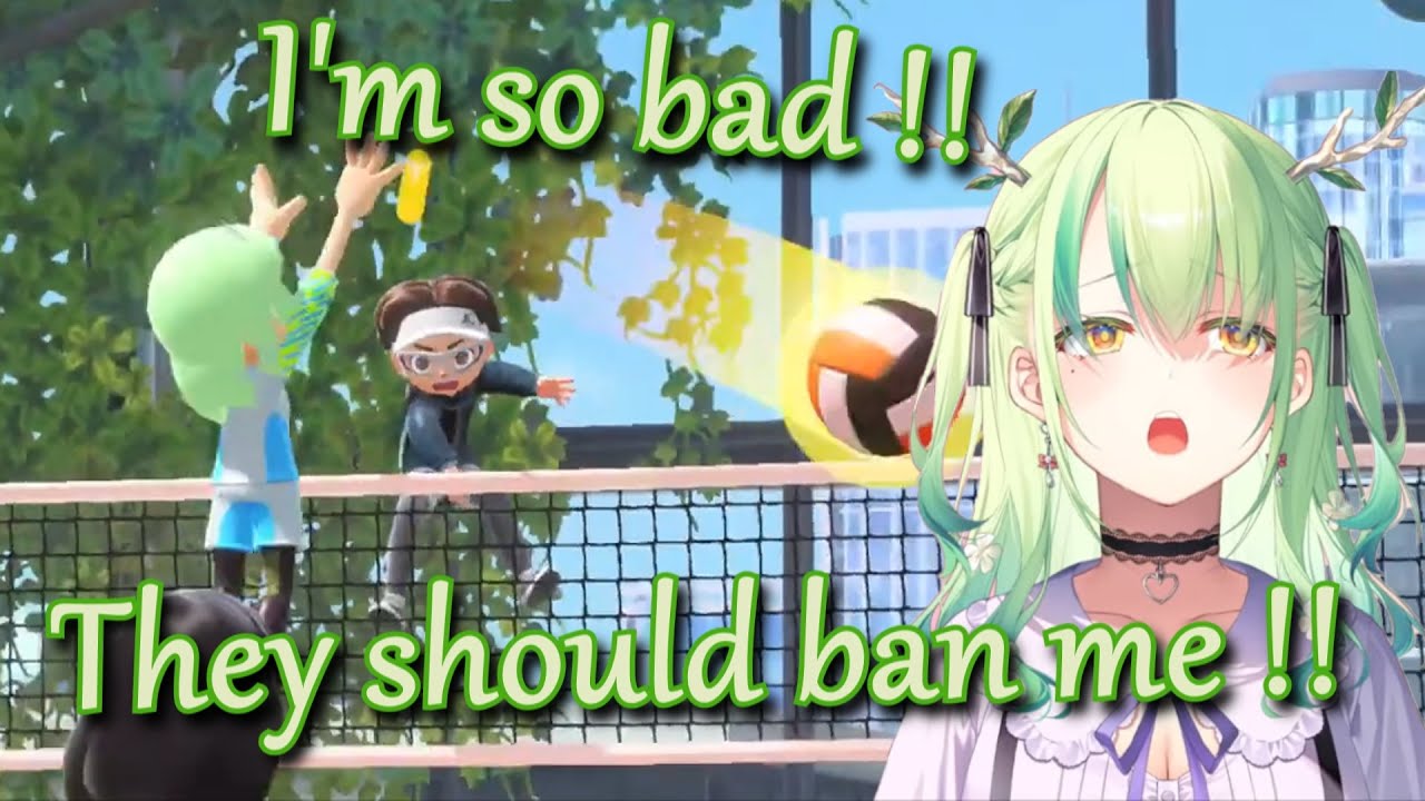 Compilation of salty Fauna cutely losing at sports