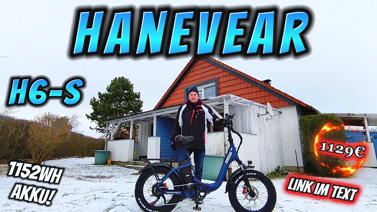 HANEVEAR H6-S - Kraftvolles faltbares E-Bike mit 1152 Wh Akku für jedes Gelände - Review