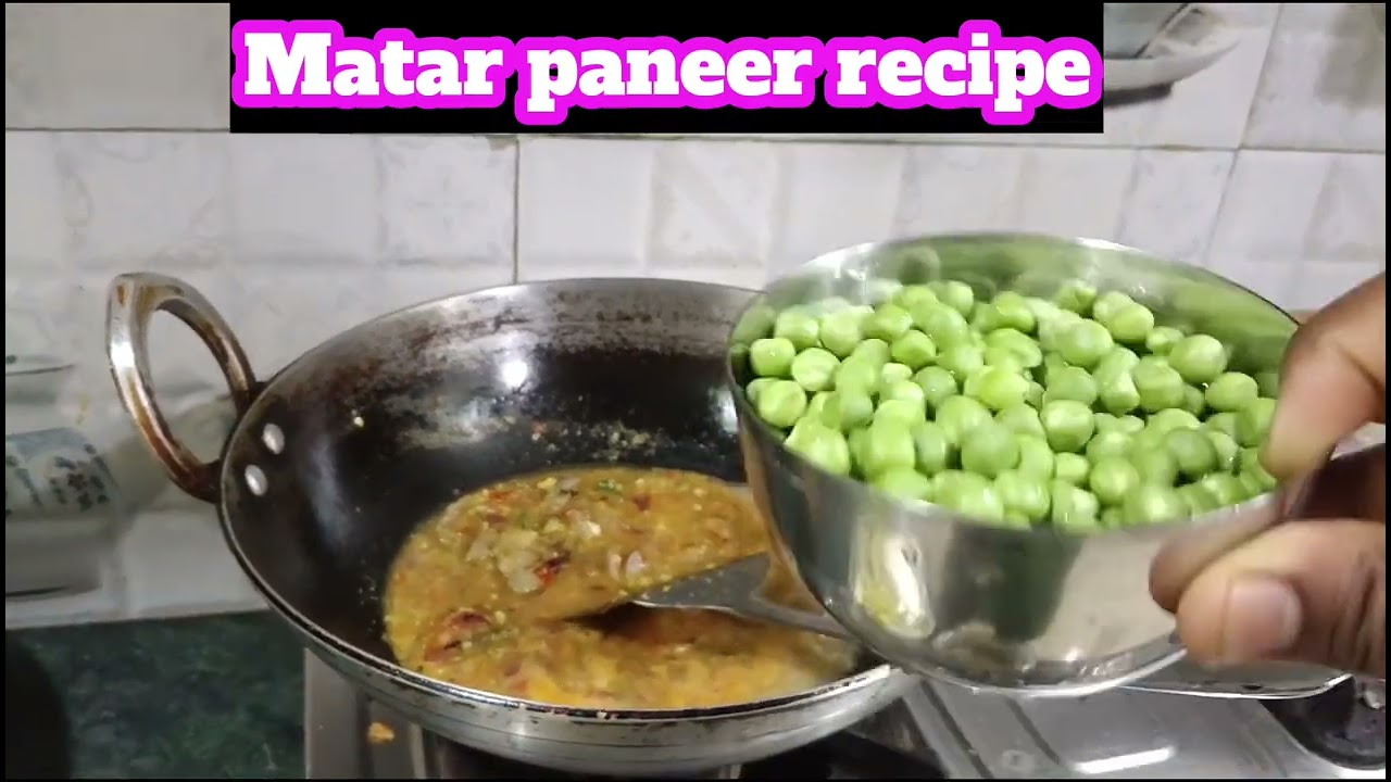 Matar paneer recipe 