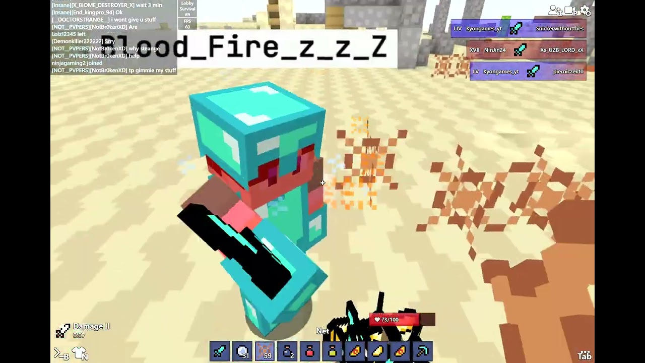 Bloxd.io Survival Get a lot armer!