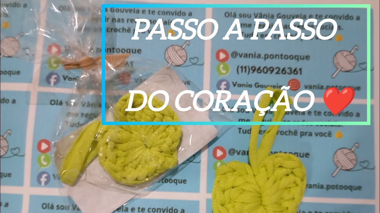 Passo a passo, Vem aprender comigo fazer um coração de crochê!🧶 