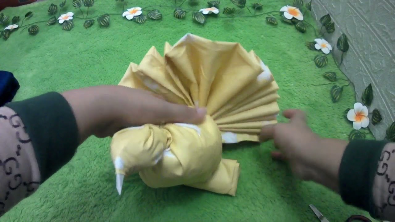 Tutorial membuat hantaran Sprei Bentuk Merpati