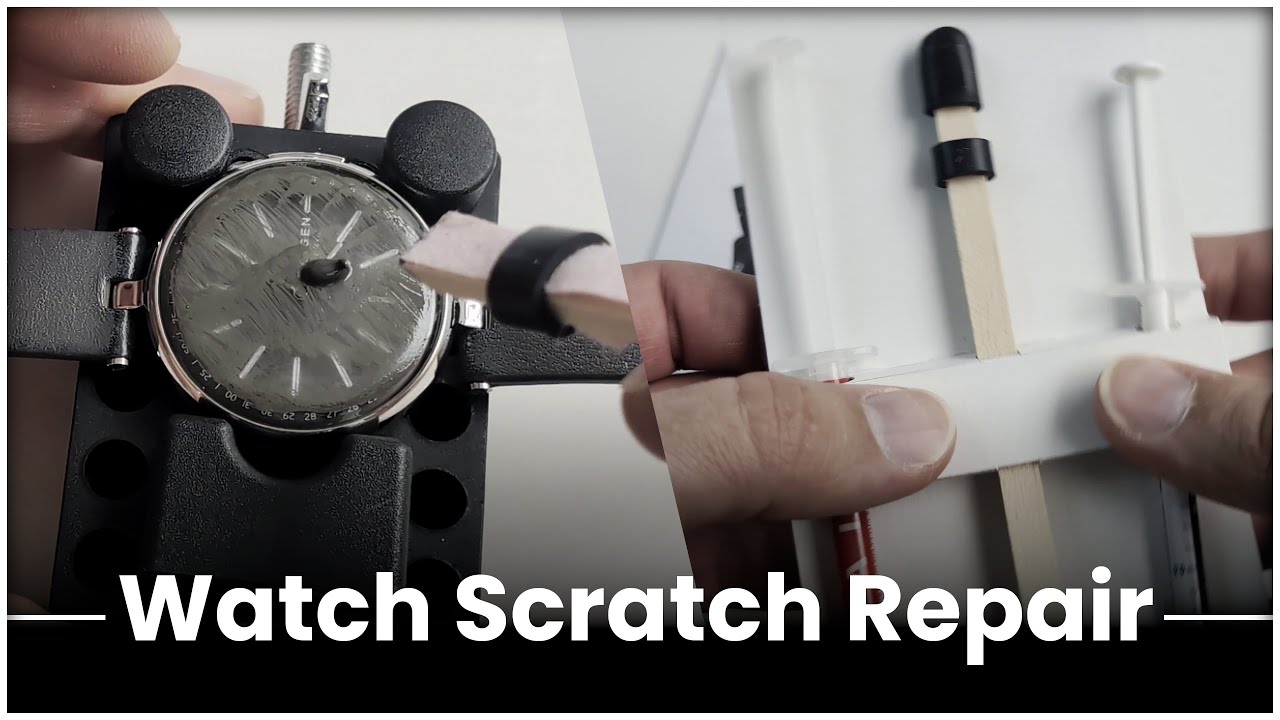 Watch face scratch repair using Polywatch Glass
