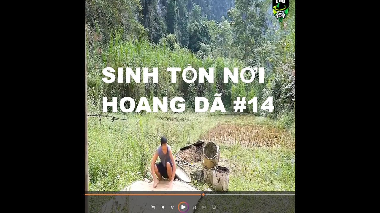 Kỹ năng nguyên thủy - Tập 14 -Anh chàng sinh tồn nơi hoang dã, dùng máy tuốt hạt tự chế để tuốt lúa