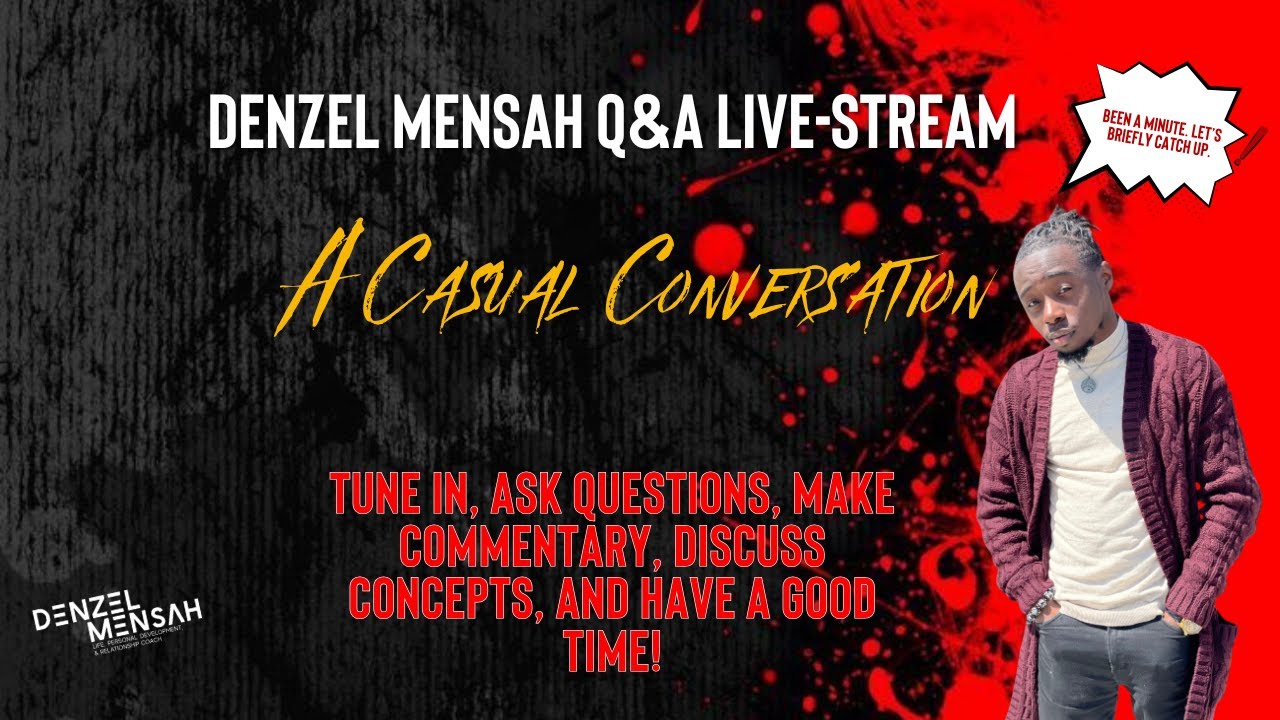 Denzel Mensah Q&A Live Stream