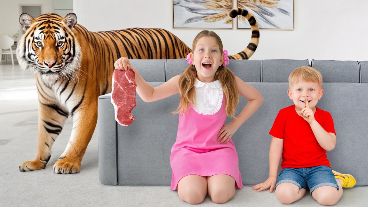 مغامرة الحيوانات المذهلة في منزل ديانا وروما!